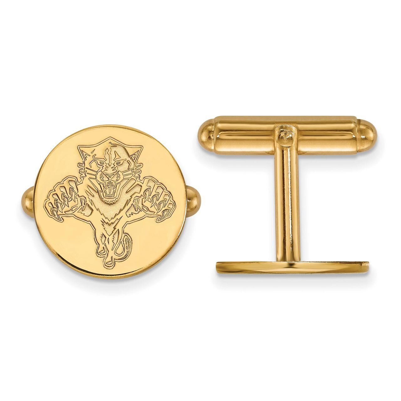 Florida Panthers Cufflinkss Gold-plated Silver GP010PTH