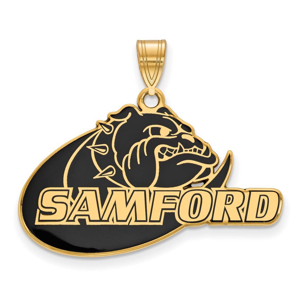 Samford University Large Enamel Pendant Gold-plated Silver GP010SMF, MPN: GP010SMF, 886774911410