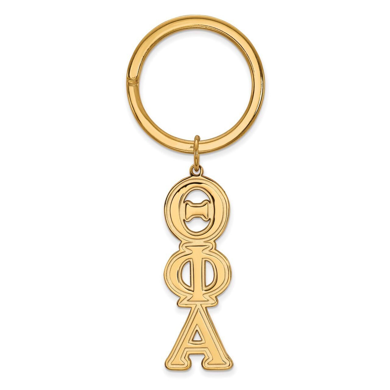 Theta Phi Alpha Key Chain Gold-plated Silver GP010TPA