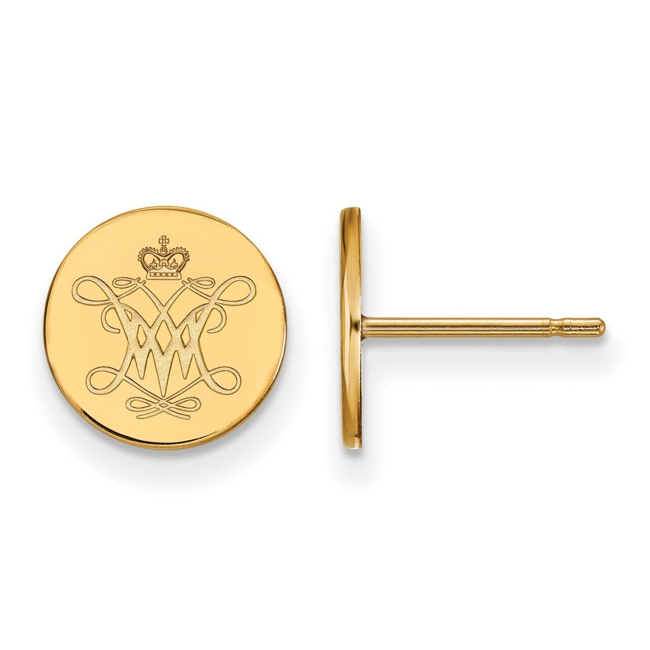William And Mary Small Disc Earring Gold-plated Silver GP010WMA, MPN: GP010WMA, 886774912141