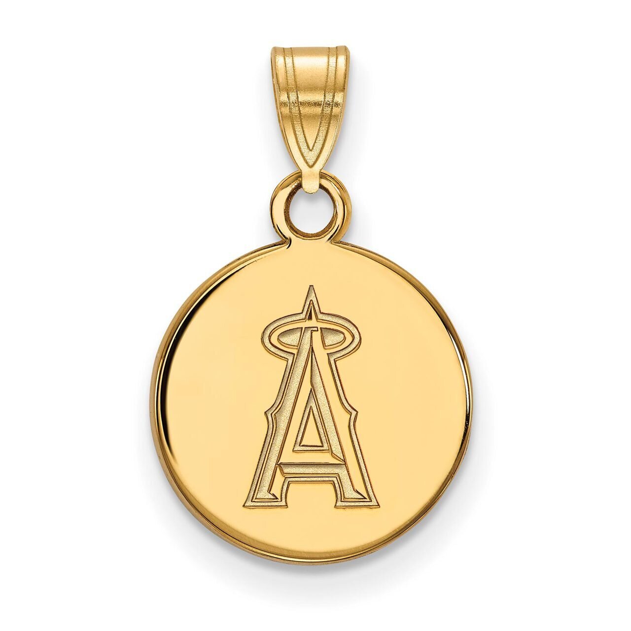 Los Angeles Angels Small Disc Pendant Gold-plated Silver GP011ANG, MPN: GP011ANG, 886774912271