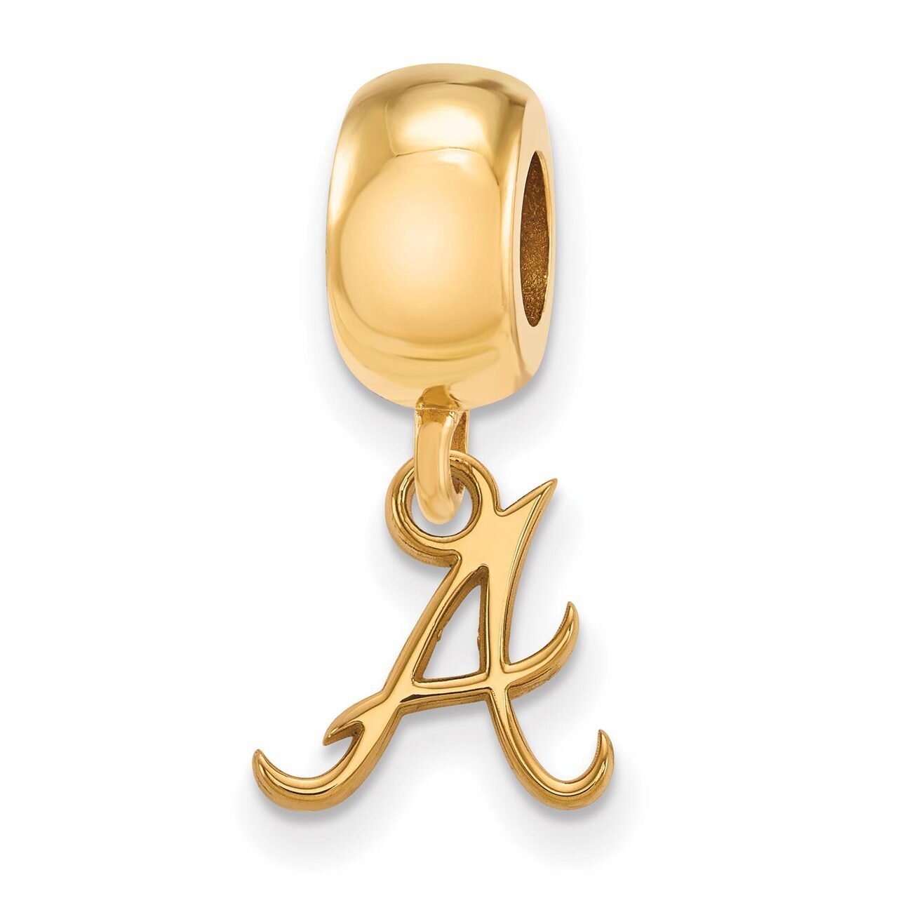Atlanta Braves Bead Charm x-Small Dangle Gold-plated Silver GP011BRA, MPN: GP011BRA, 886774912356