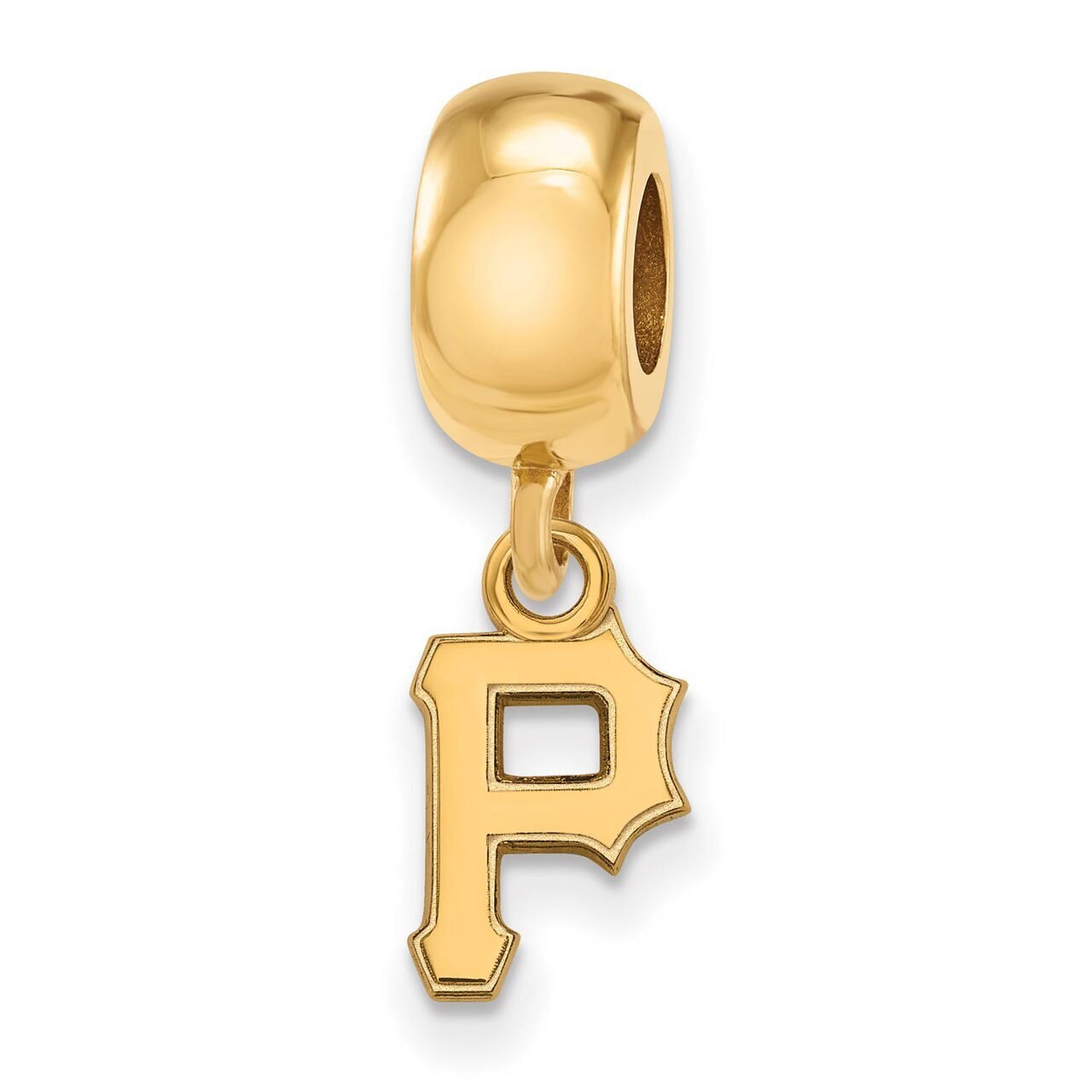 Pittsburgh Pirates Bead Charm x-Small Dangle Gold-plated Silver GP011PIR, MPN: GP011PIR, 8867749129…