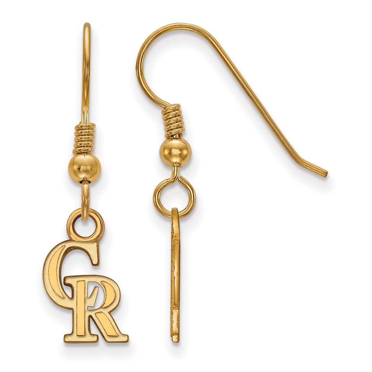 Colorado Rockies x-Small Dangle Earring Wire Gold-plated Silver GP011ROK, MPN: GP011ROK, 8867749130…