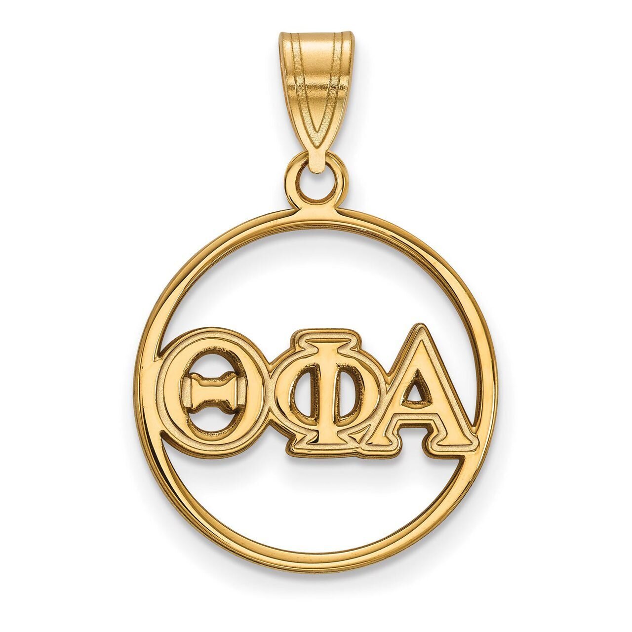 Theta Phi Alpha Small Circle Pendant Gold-plated Silver GP011TPA, MPN: GP011TPA, 886774913223