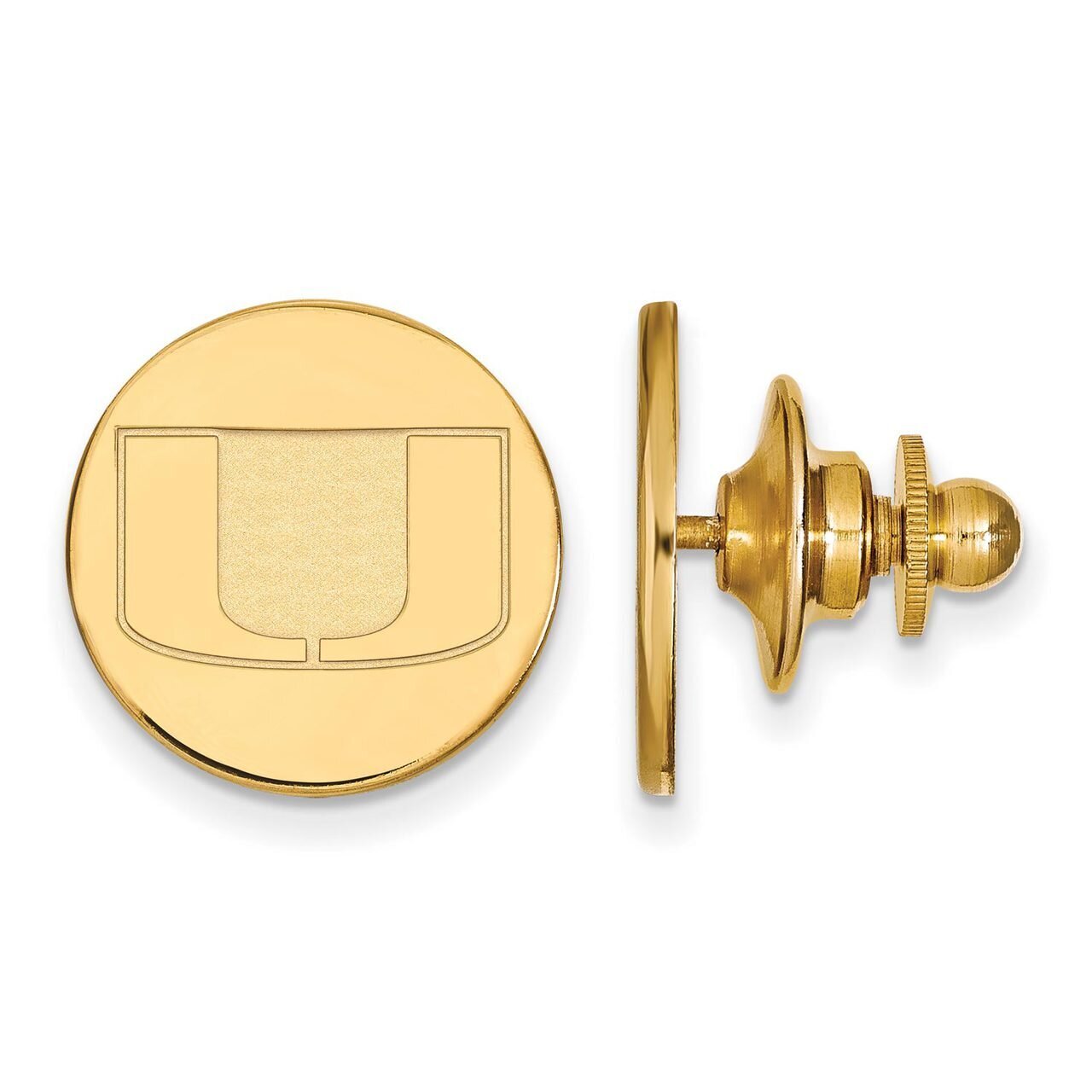 University of Miami Lapel Pin Gold-plated Silver GP011UMF, MPN: GP011UMF, 886774913445