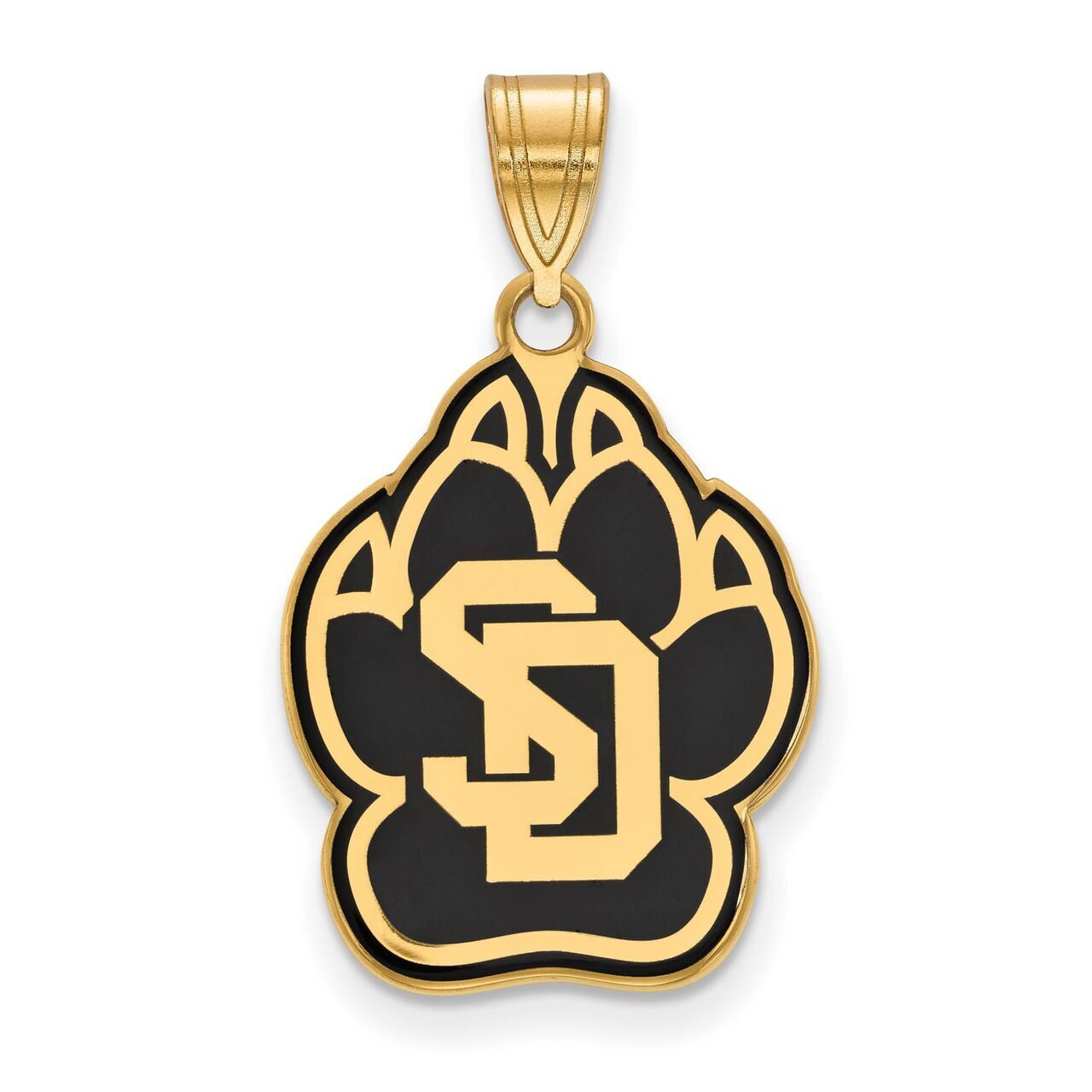 University of South Dakota Large Enamel Pendant Gold-plated Silver GP011USD, MPN: GP011USD, 8867749…