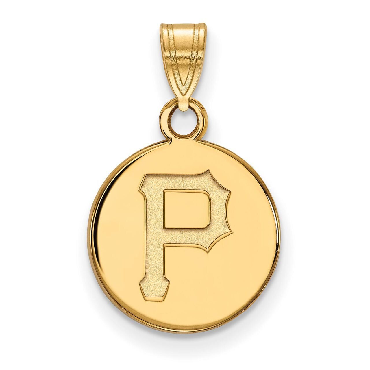 Pittsburgh Pirates Small Disc Pendant Gold-plated Silver GP012PIR, MPN: GP012PIR, 886774914589