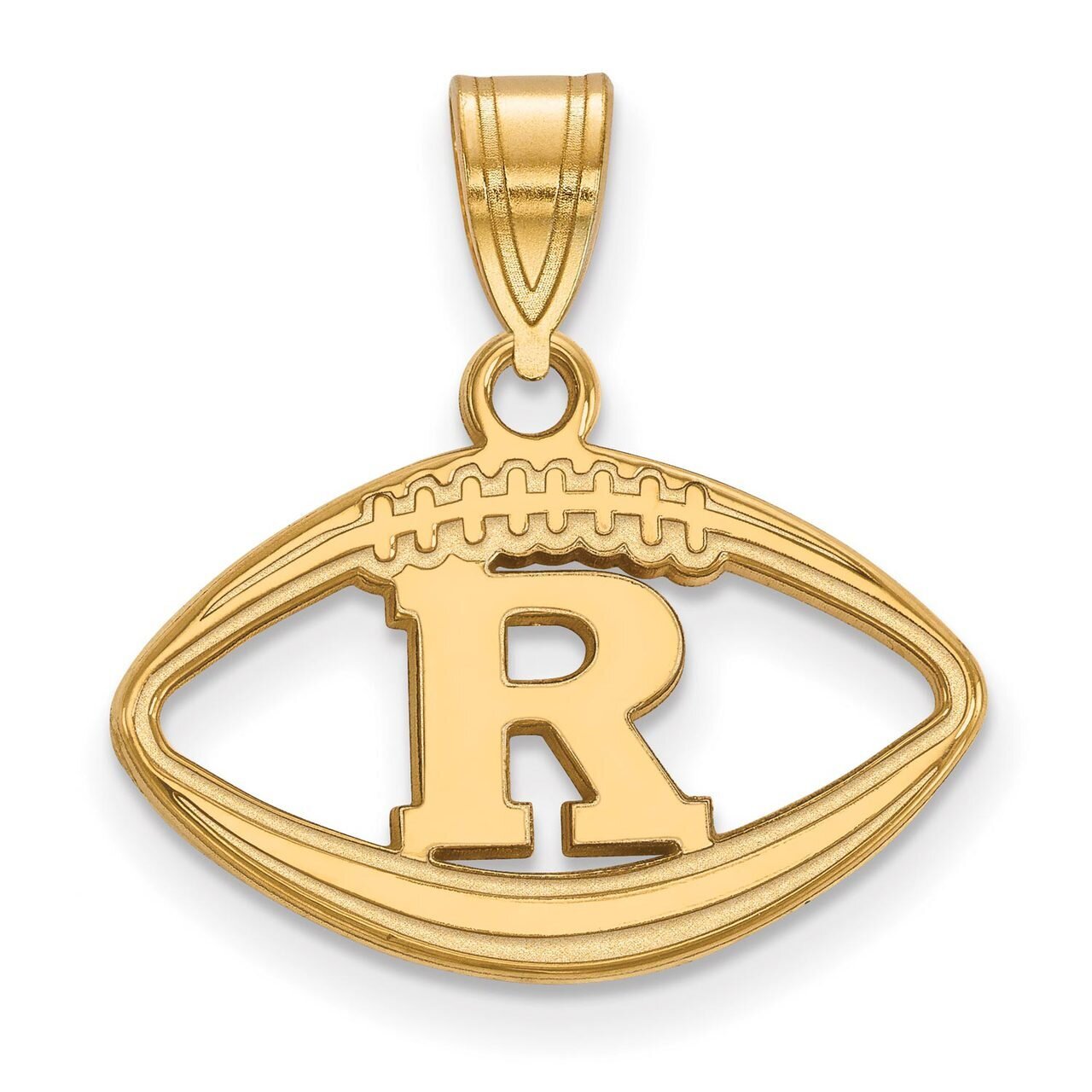 Rutgers Pendant in Football Gold-plated Silver GP012RUT