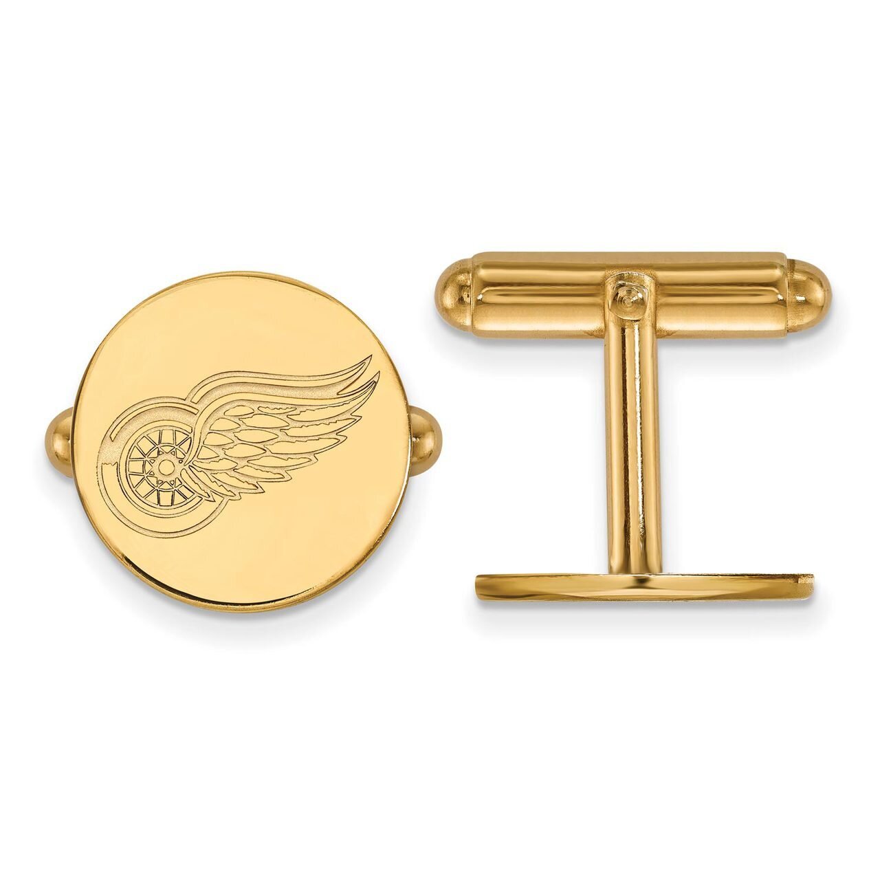 Detroit Red Wings Cufflinkss Gold-plated Silver GP012RWI