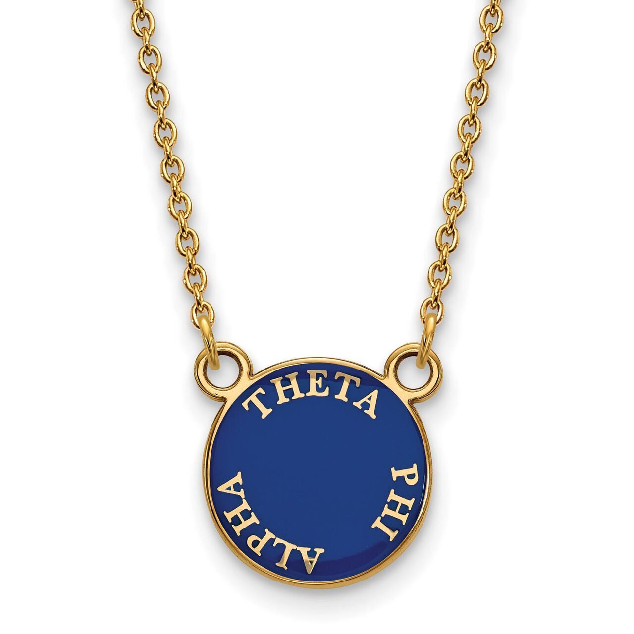 Theta Phi Alpha Extra Small Enameled Pendant with 18 Inch Chain Gold-plated Silver GP012TPA-18, MPN…