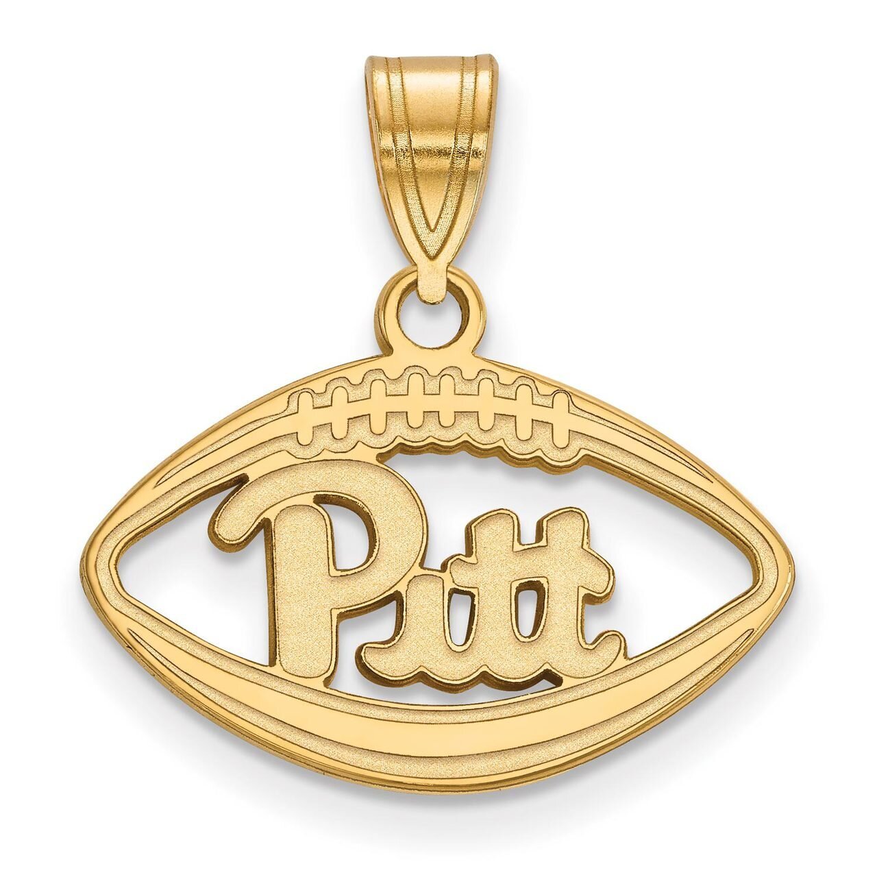University of Pittsburgh Pendant in Football Gold-plated Silver GP012UPI