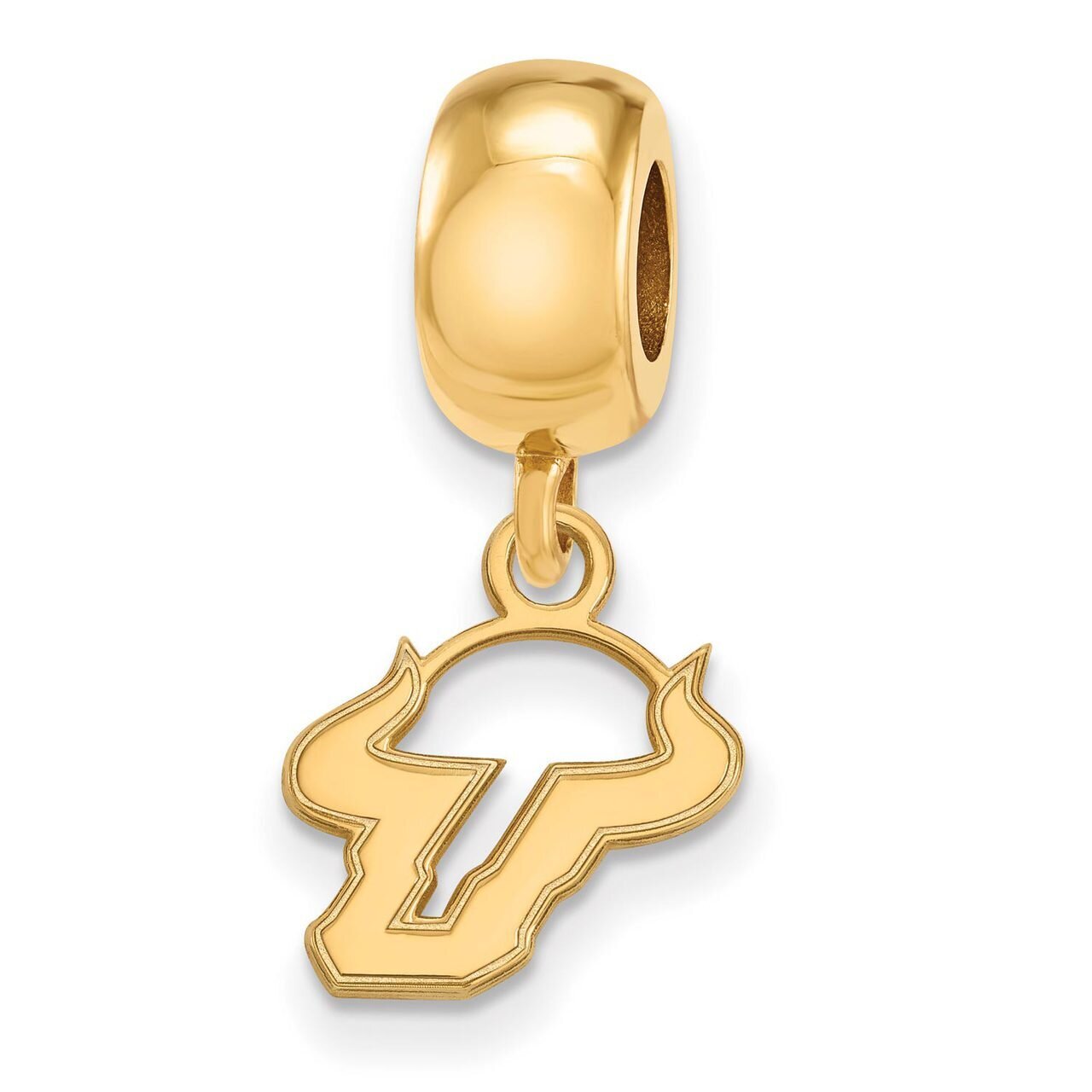 University of South Florida Bead Charm x-Small Dangle Gold-plated Silver GP012USFL, MPN: GP012USFL,…