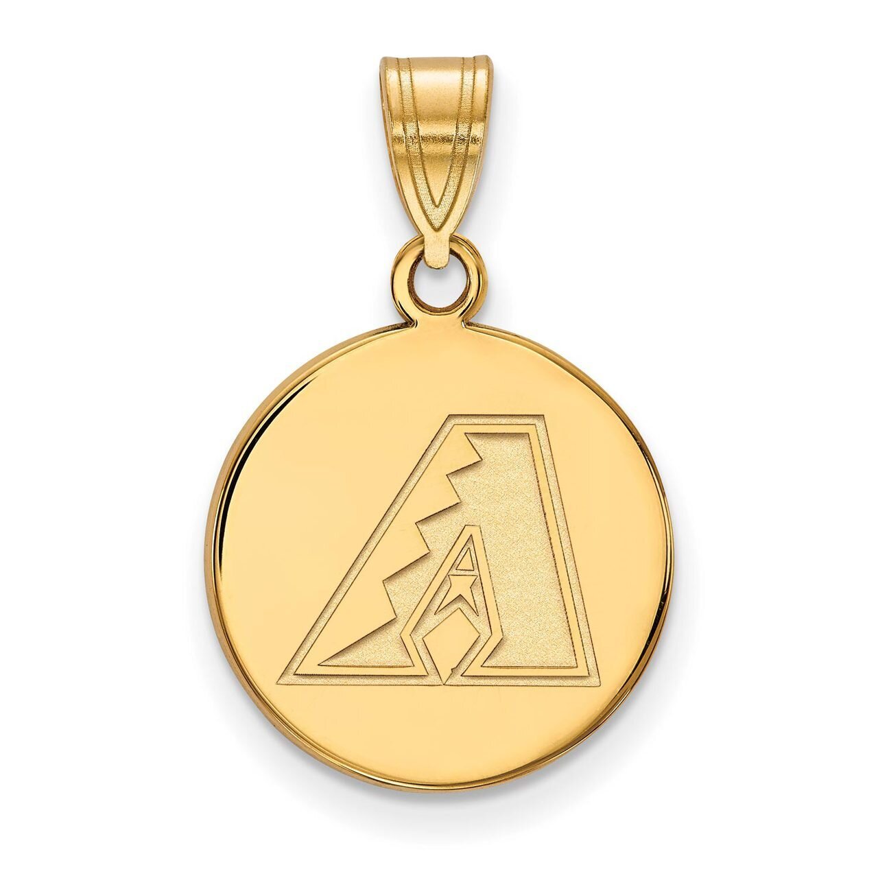 Arizona Diamondbacks Medium Disc Pendant Gold-plated Silver GP013DIA, MPN: GP013DIA, 886774915692