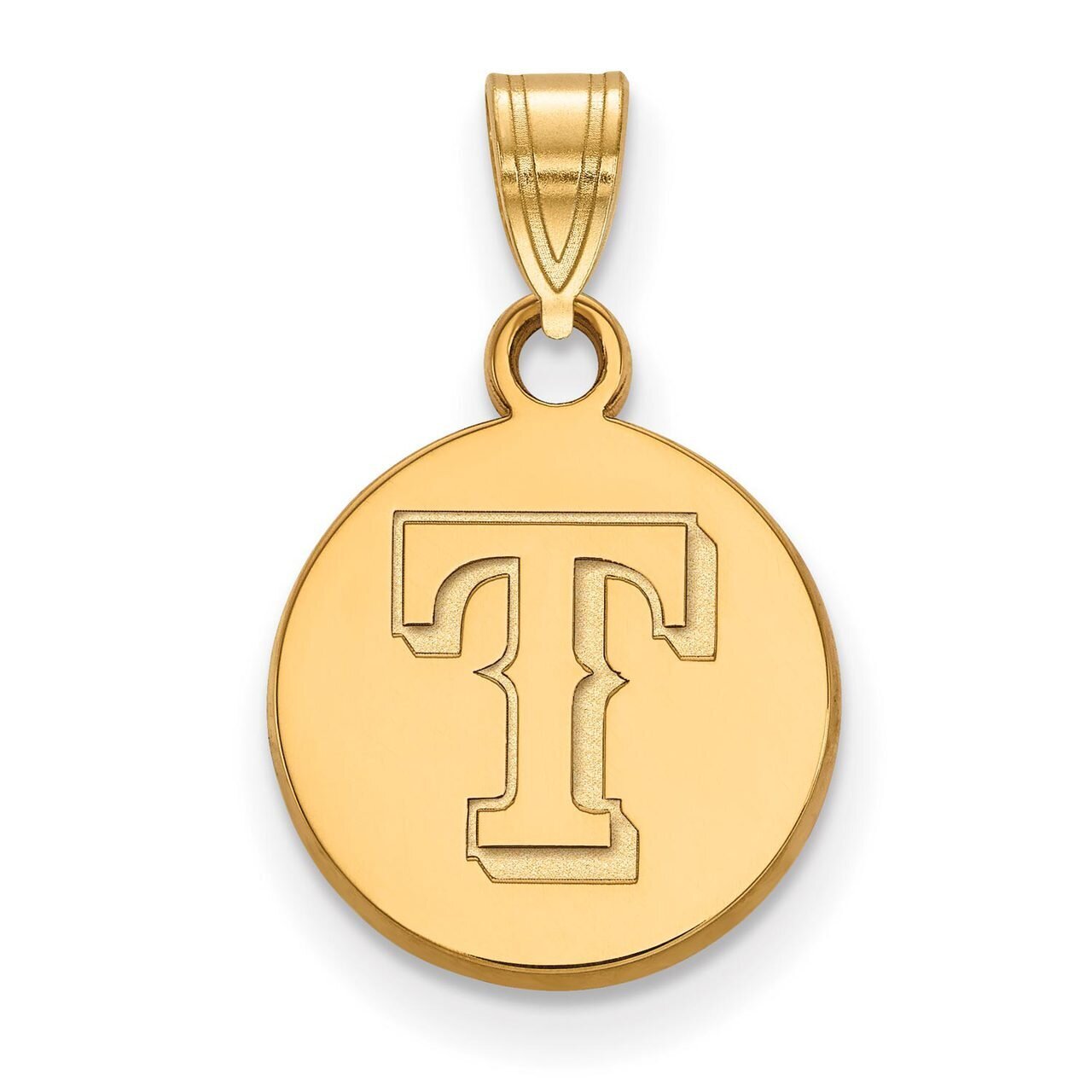 Texas Rangers Small Disc Pendant Gold-plated Silver GP013RAN, MPN: GP013RAN, 886774916194