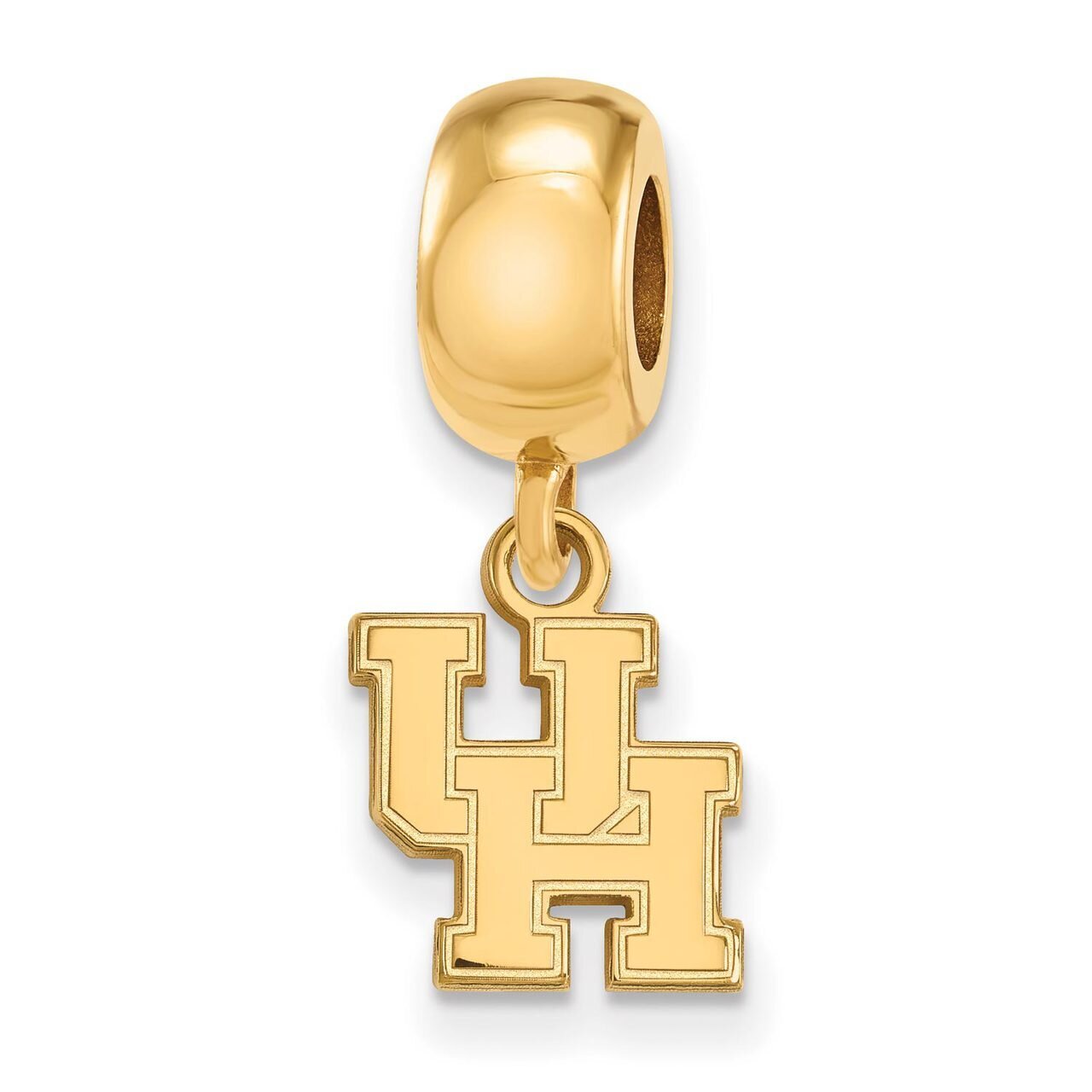 University of Houston Bead Charm x-Small Dangle Gold-plated Silver GP013UHO