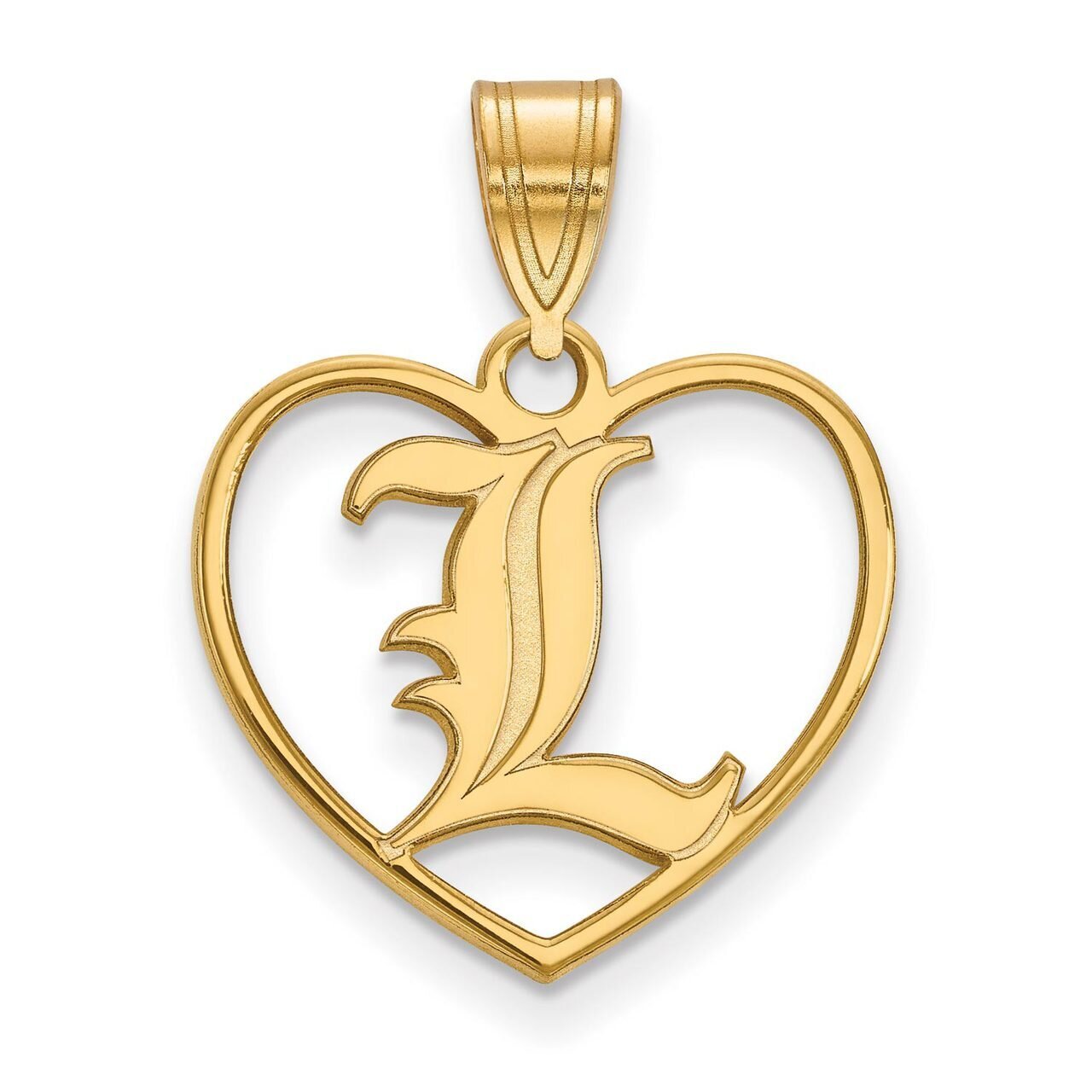 University of Louisville Pendant in Heart Gold-plated Silver GP013UL, MPN: GP013UL, 886774916507