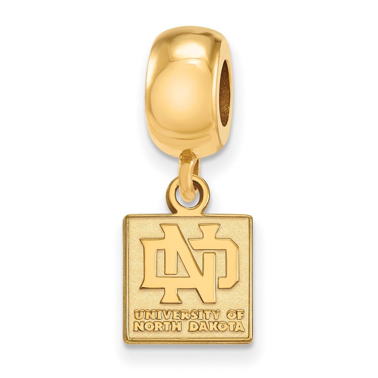 University of North Dakota Bead Charm x-Small Dangle Gold-plated Silver GP013UNOD, MPN: GP013UNOD, …