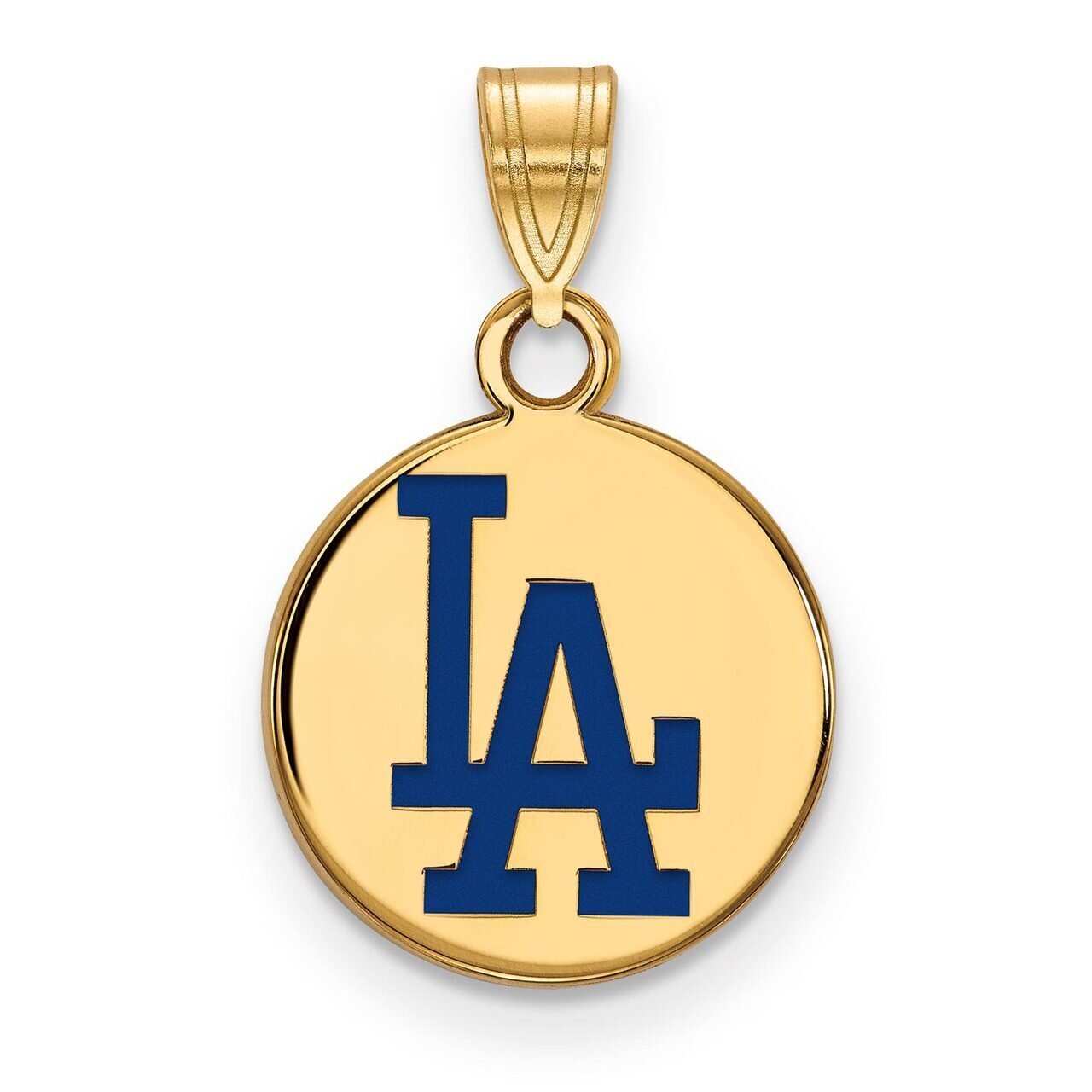 Los Angeles Dodgers Small Enamel Disc Pendant Gold-plated Silver GP014DOD, MPN: GP014DOD, 886774917…