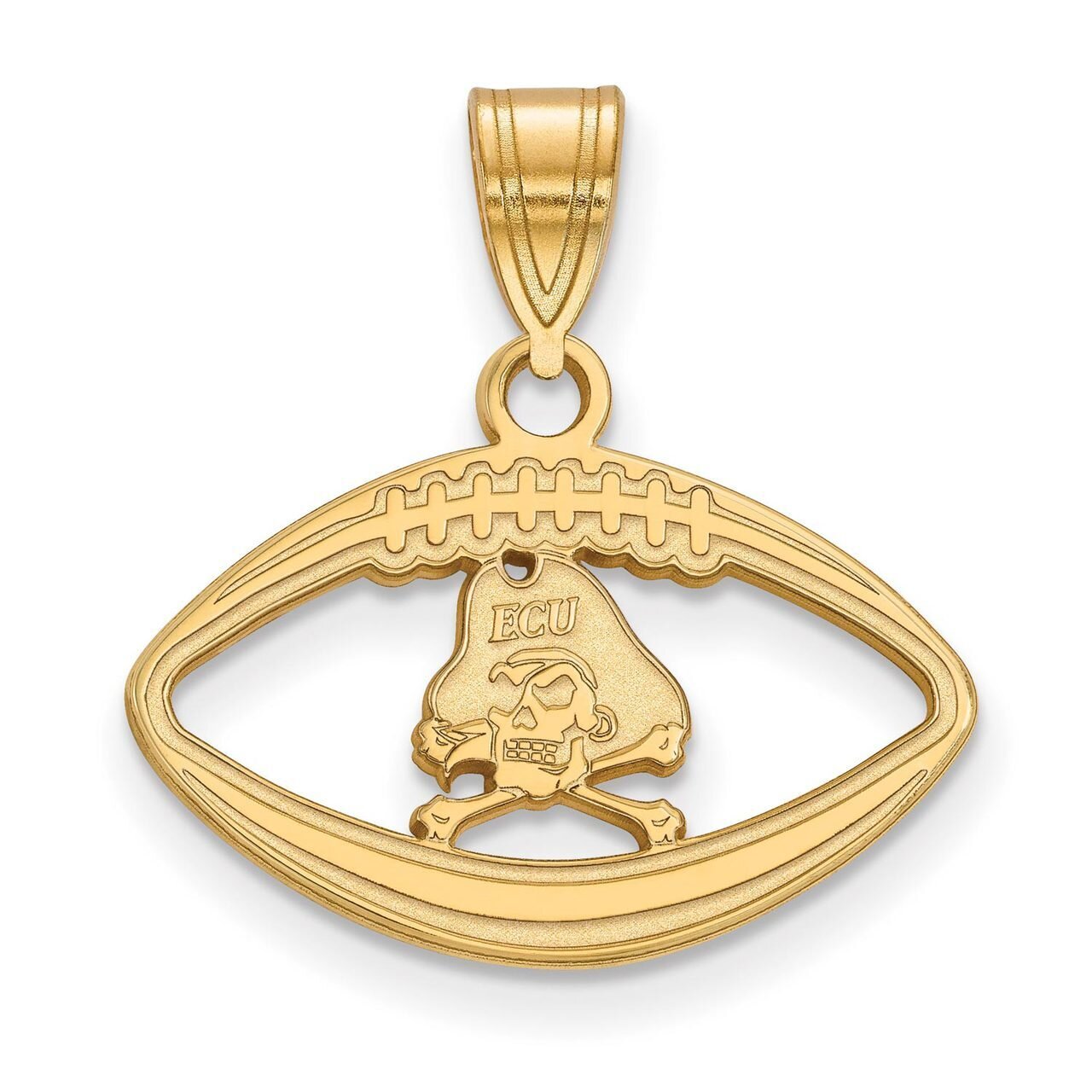 East Carolina University Pendant in Football Gold-plated Silver GP014ECU, MPN: GP014ECU, 8867749171…
