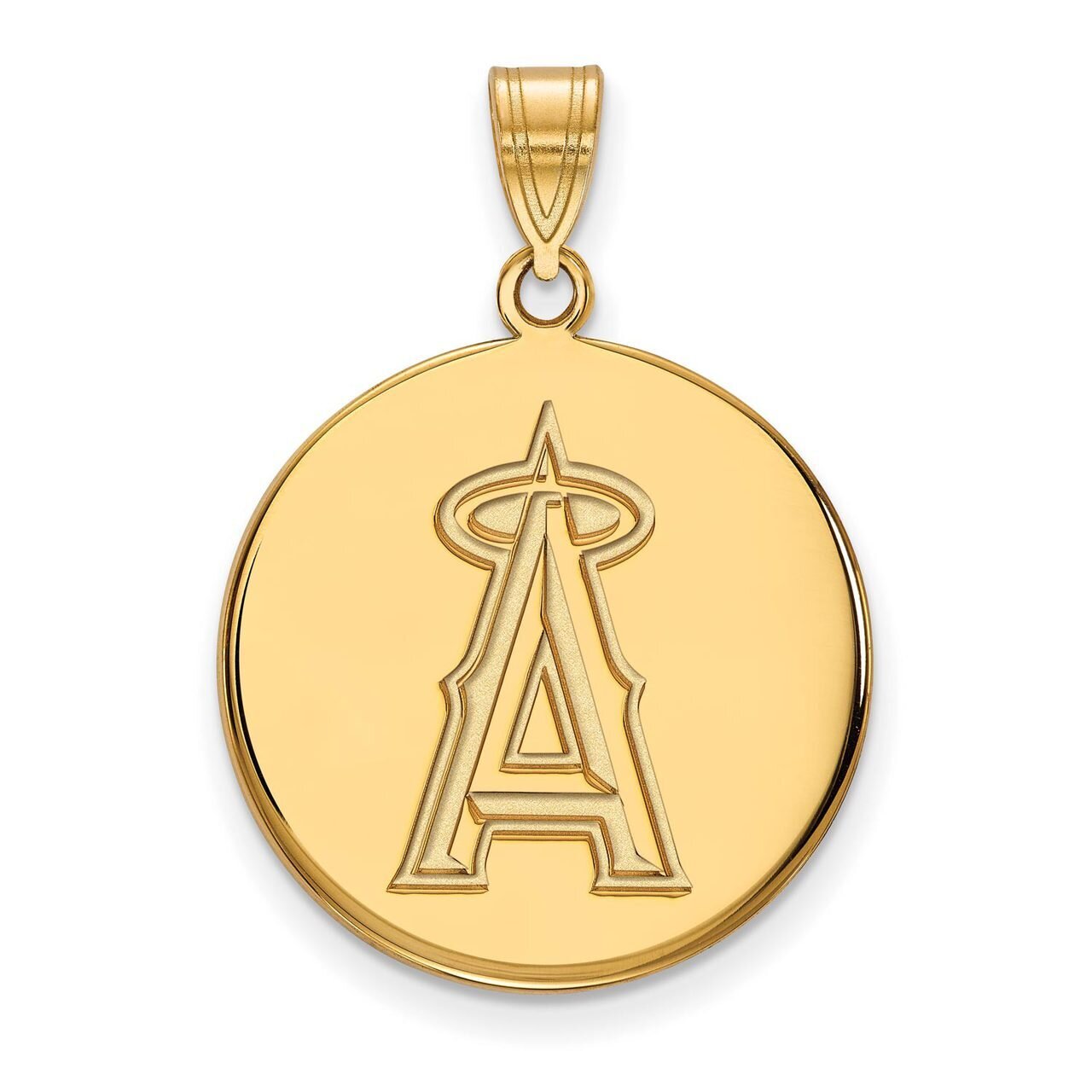 Los Angeles Angels Large Disc Pendant Gold-plated Silver GP015ANG, MPN: GP015ANG, 886774918044