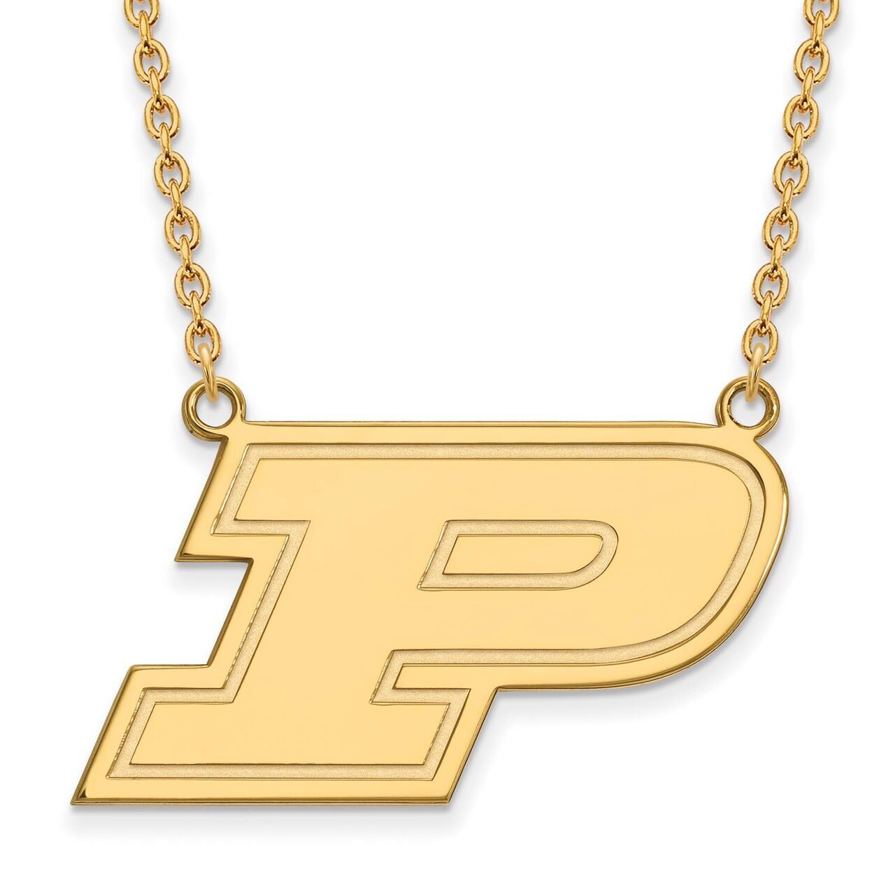 Purdue Large Pendant with Chain Necklace Gold-plated Silver GP015PU-18, MPN: GP015PU-18, 8867749186…