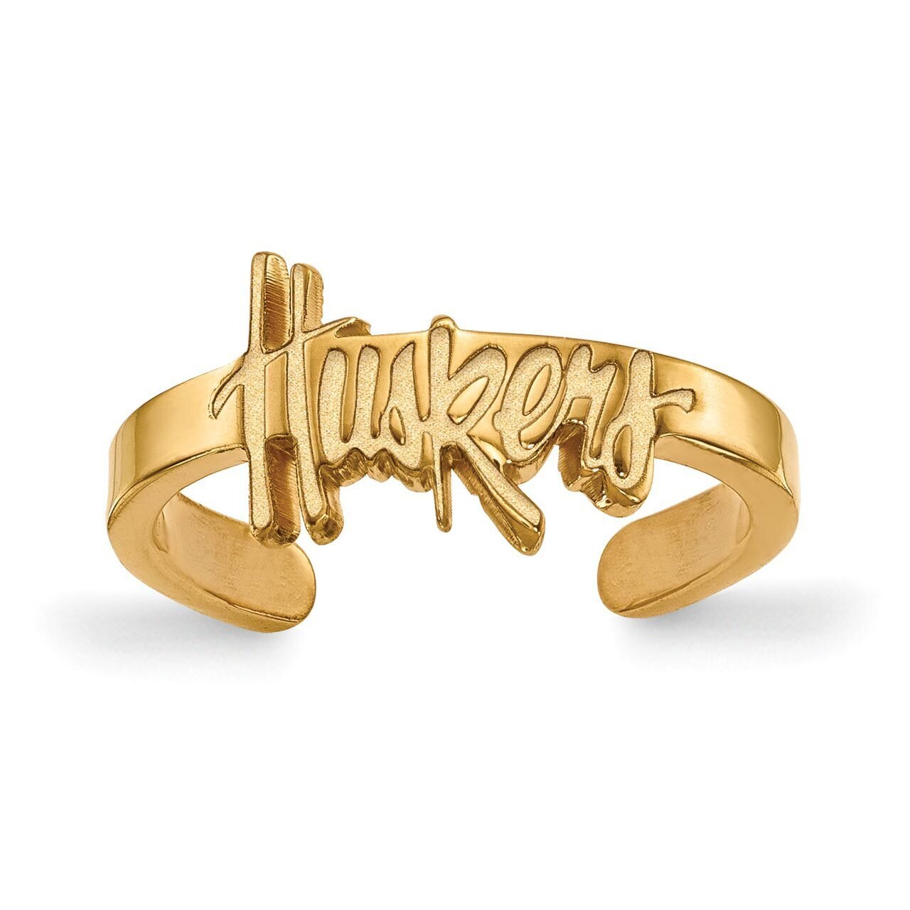 University of Nebraska Toe Ring Gold-plated Silver GP015UNE, MPN: GP015UNE, 886774919003