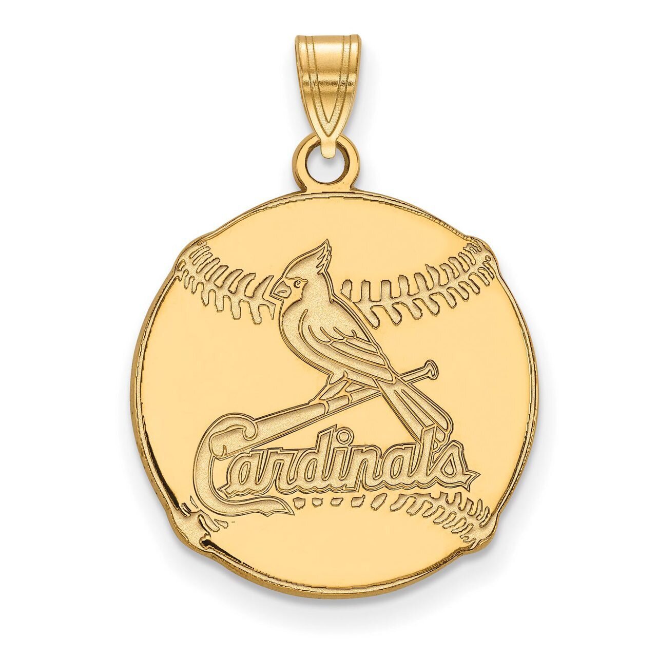 Saint Louis Cardinals Pendant in Baseball Gold-plated Silver GP016CRD