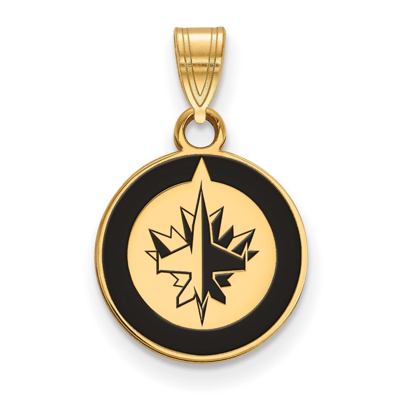 Winnipeg Jets Small Enamel Pendant Gold-plated Silver GP016JTS, MPN: GP016JTS, 886774743509