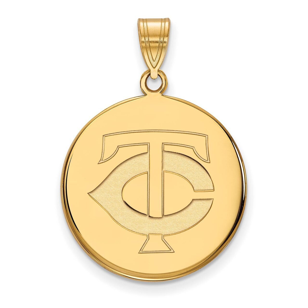Minnesota Twins Large Disc Pendant Gold-plated Silver GP016TWN