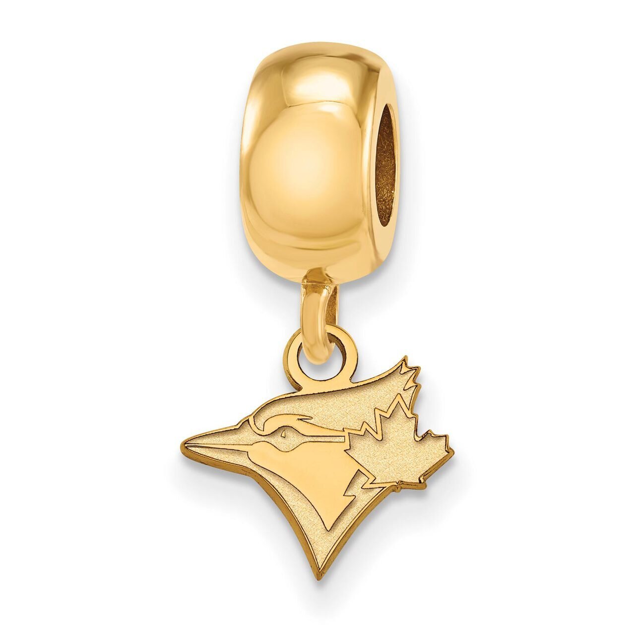 Toronto Blue Jays Bead Charm x-Small Dangle Gold-plated Silver GP017BLU, MPN: GP017BLU, 886774920726
