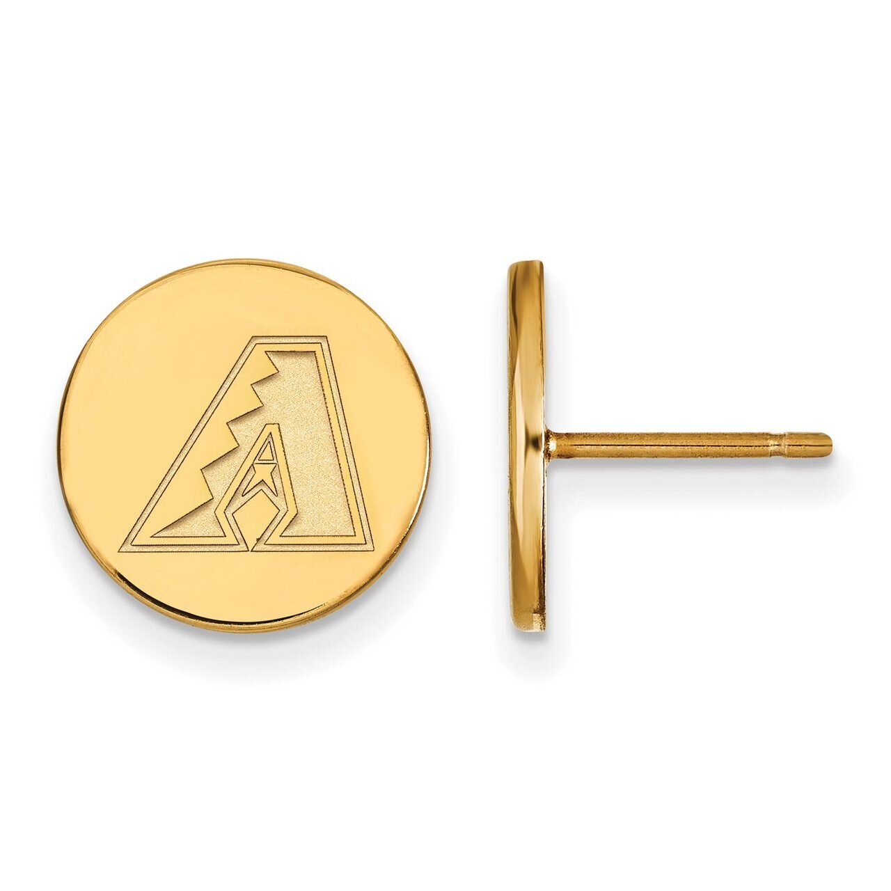 Arizona Diamondbacks Small Disc Earring Gold-plated Silver GP017DIA, MPN: GP017DIA, 886774920900