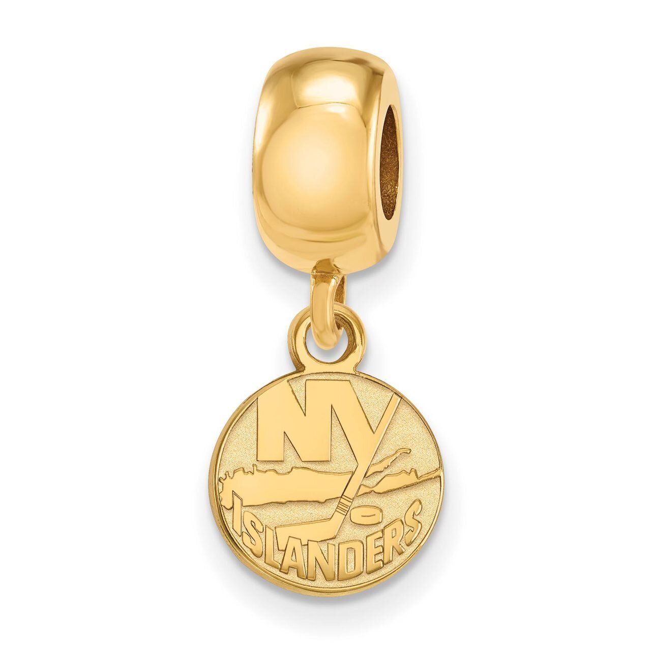 New York Islanders Bead Charm x-Small Dangle Gold-plated Silver GP017ISL, MPN: GP017ISL, 8867749210…