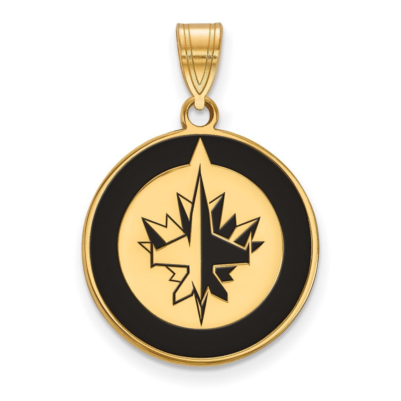 Winnipeg Jets Large Enamel Pendant Gold-plated Silver GP017JTS, MPN: GP017JTS, 886774743653
