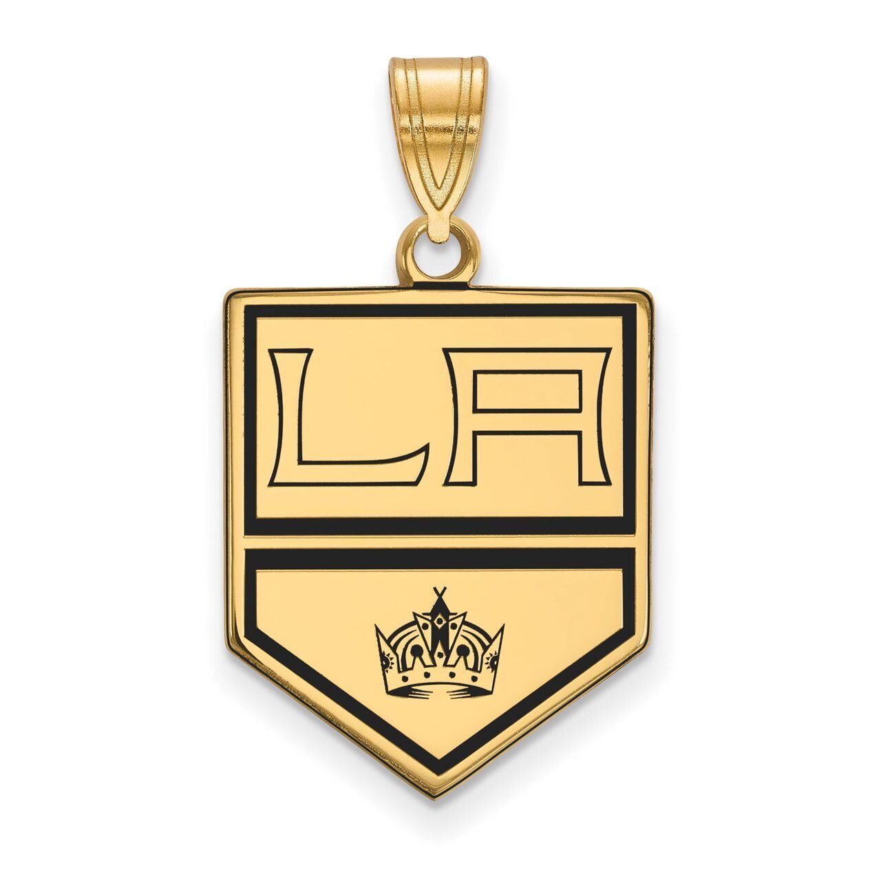 Los Angeles Kings Large Enamel Pendant Gold-plated Silver GP017KIN