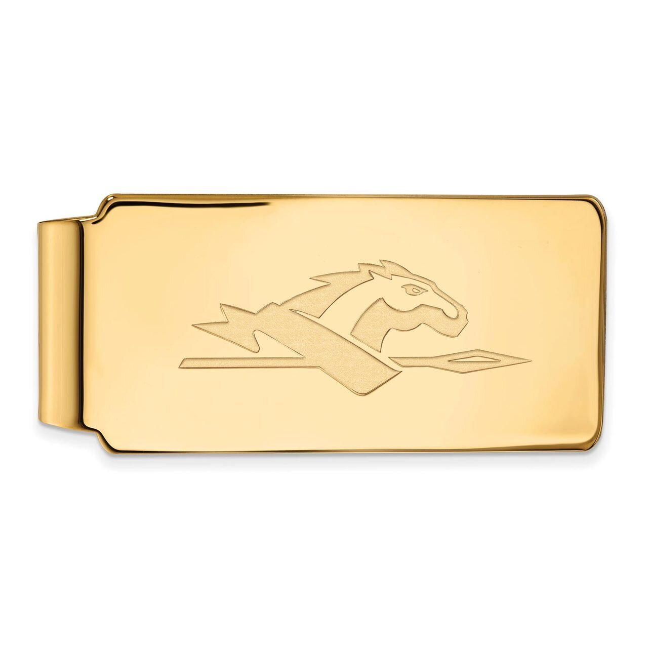 Longwood University Money Clip Gold-plated Silver GP017LOC