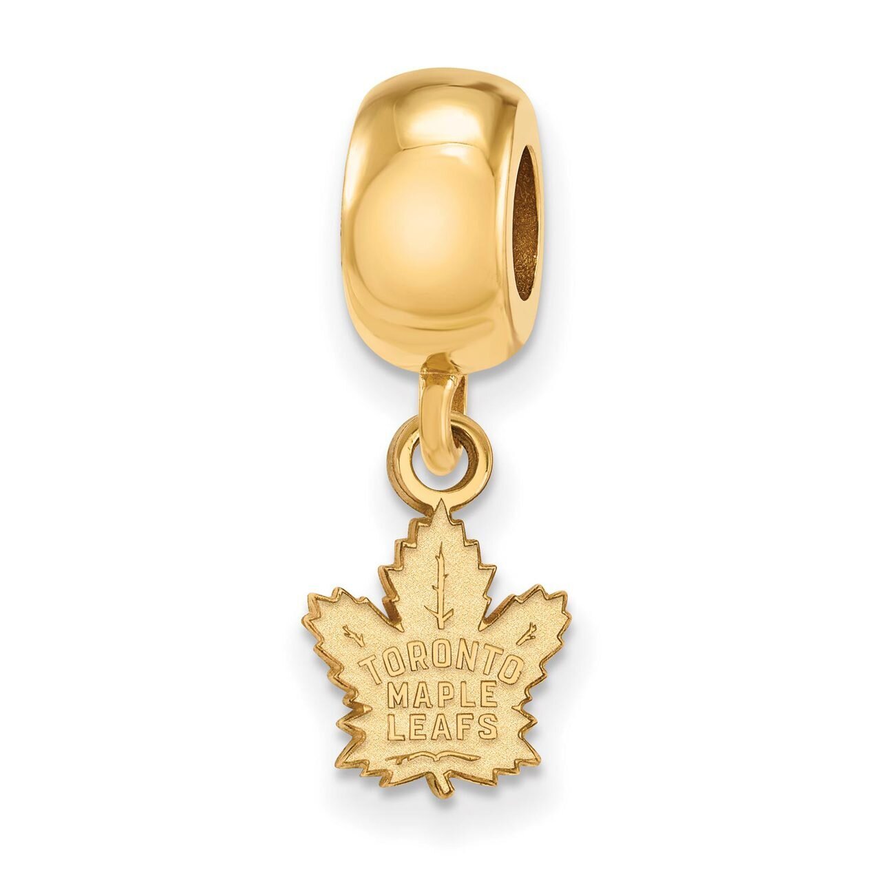 Toronto Maple Leafs Bead Charm x-Small Dangle Gold-plated Silver GP017MLE
