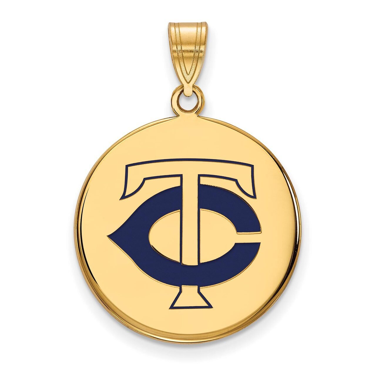Minnesota Twins Large Enamel Disc Pendant Gold-plated Silver GP017TWN, MPN: GP017TWN, 886774921624