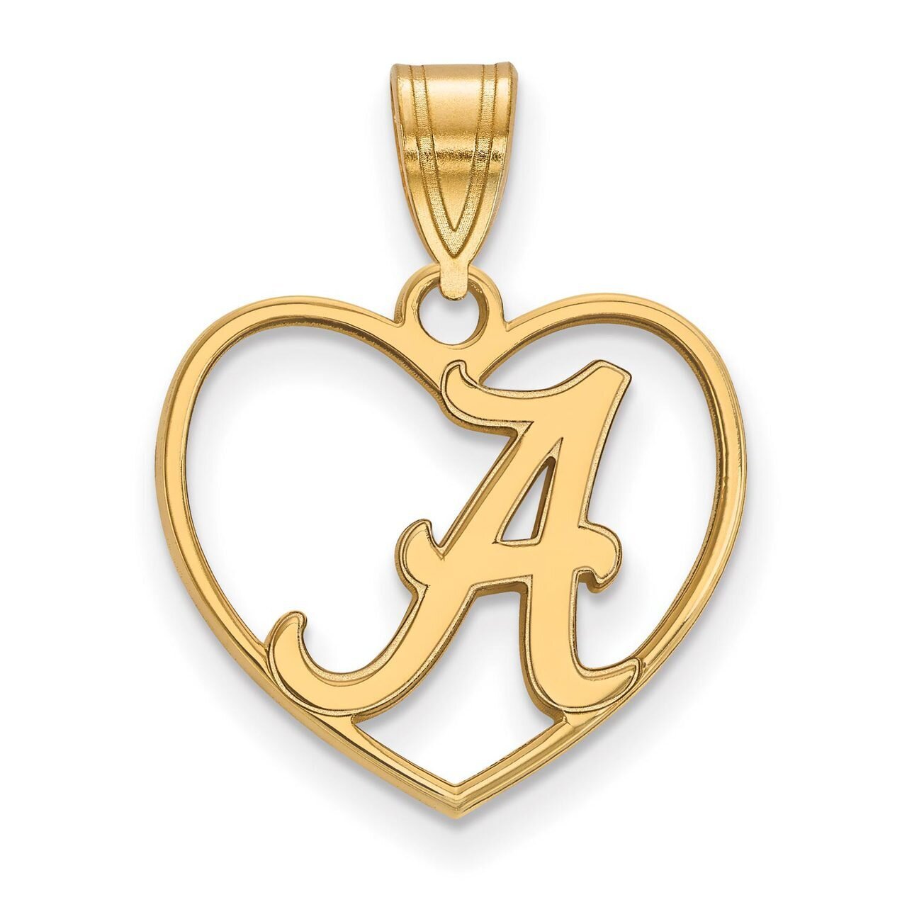 University of Alabama Pendant in Heart Gold-plated Silver GP017UAL, MPN: GP017UAL, 886774921648