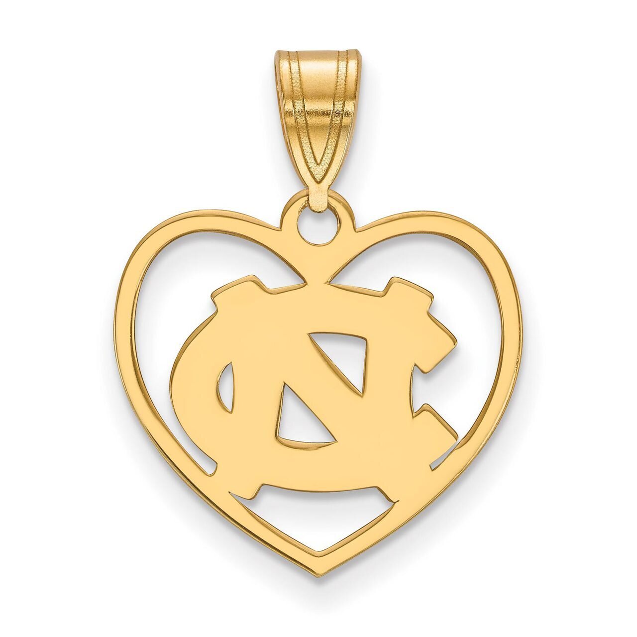 University of North Carolina Pendant in Heart Gold-plated Silver GP017UNC, MPN: GP017UNC, 886774921…