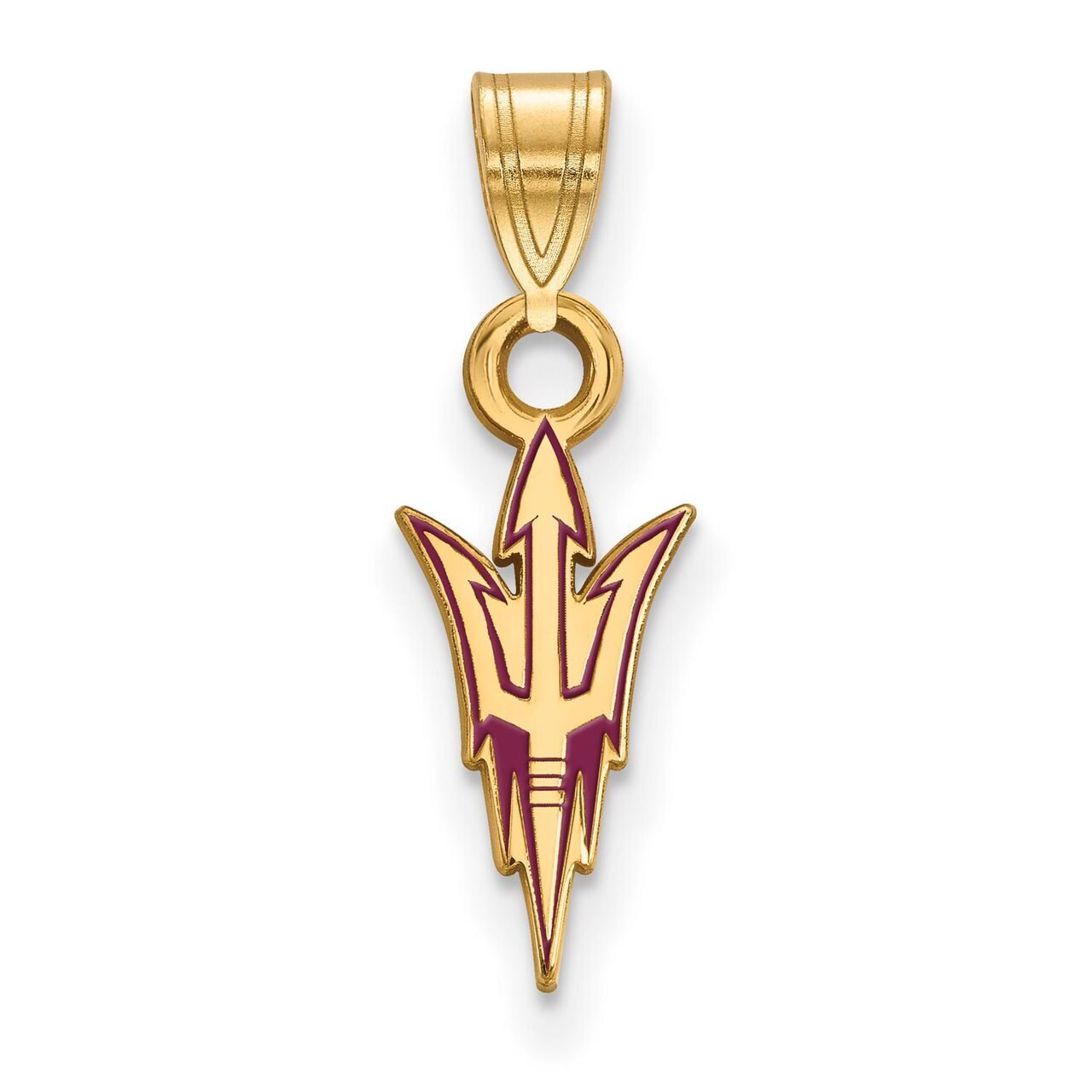 Arizona State University Small Enamel Pendant Gold-plated Silver GP018AZS, MPN: GP018AZS, 886774922…