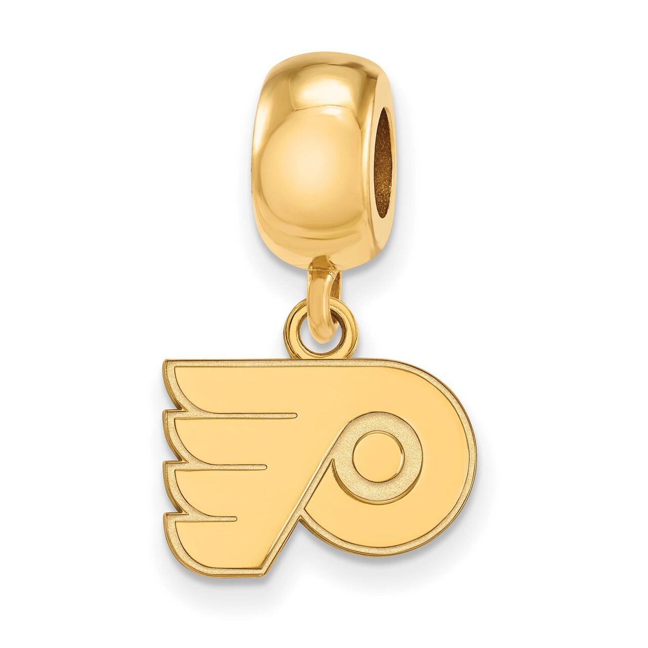 Philadelphia Flyers Bead Charm x-Small Dangle Gold-plated Silver GP018FLY
