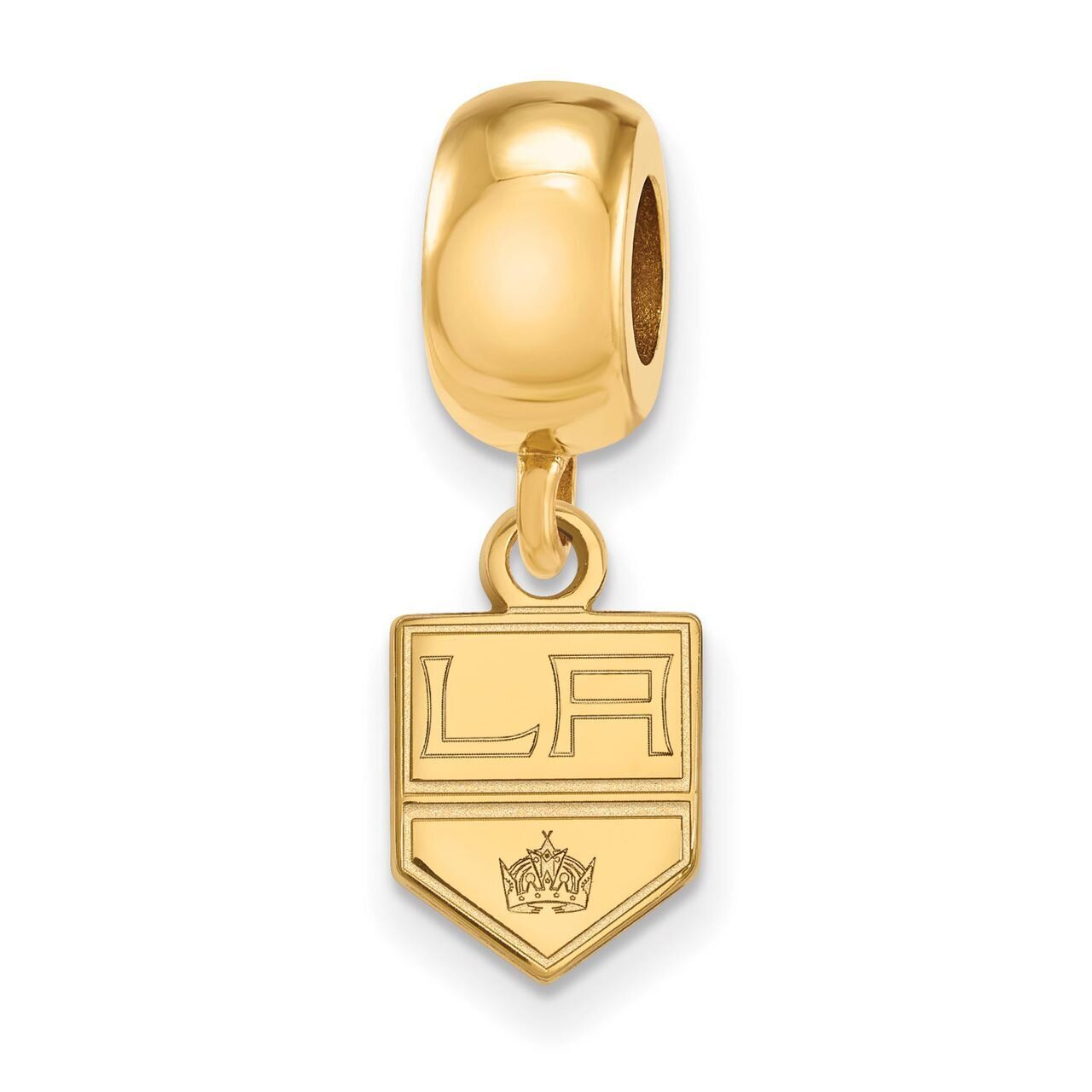 Los Angeles Kings Bead Charm x-Small Dangle Gold-plated Silver GP018KIN