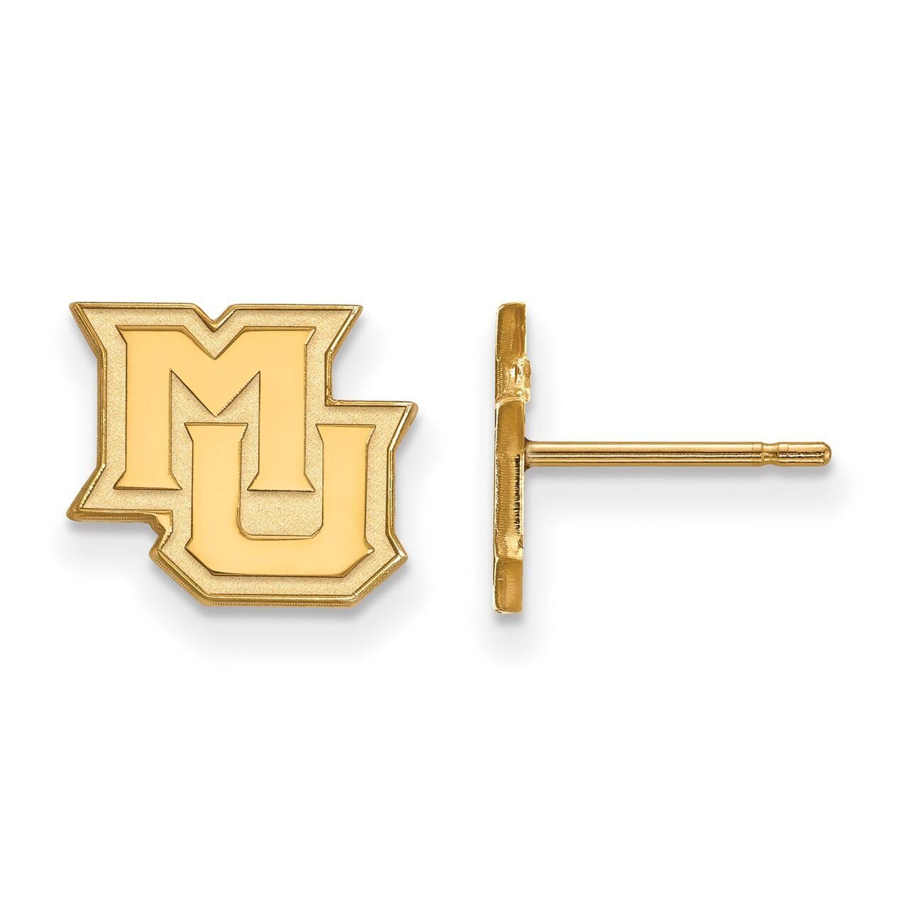 Marquette University x-Small Post Earring Gold-plated Silver GP018MAR