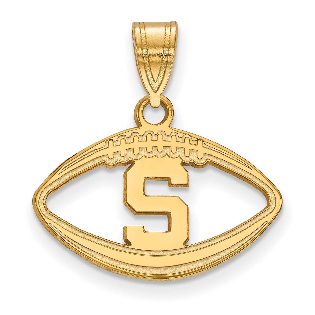 Michigan State University Pendant in Football Gold-plated Silver GP018MIS