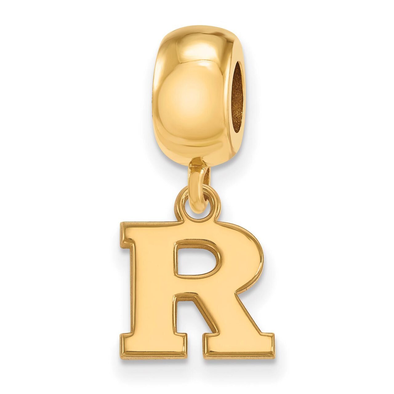 Rutgers Bead Charm x-Small Dangle Gold-plated Silver GP018RUT