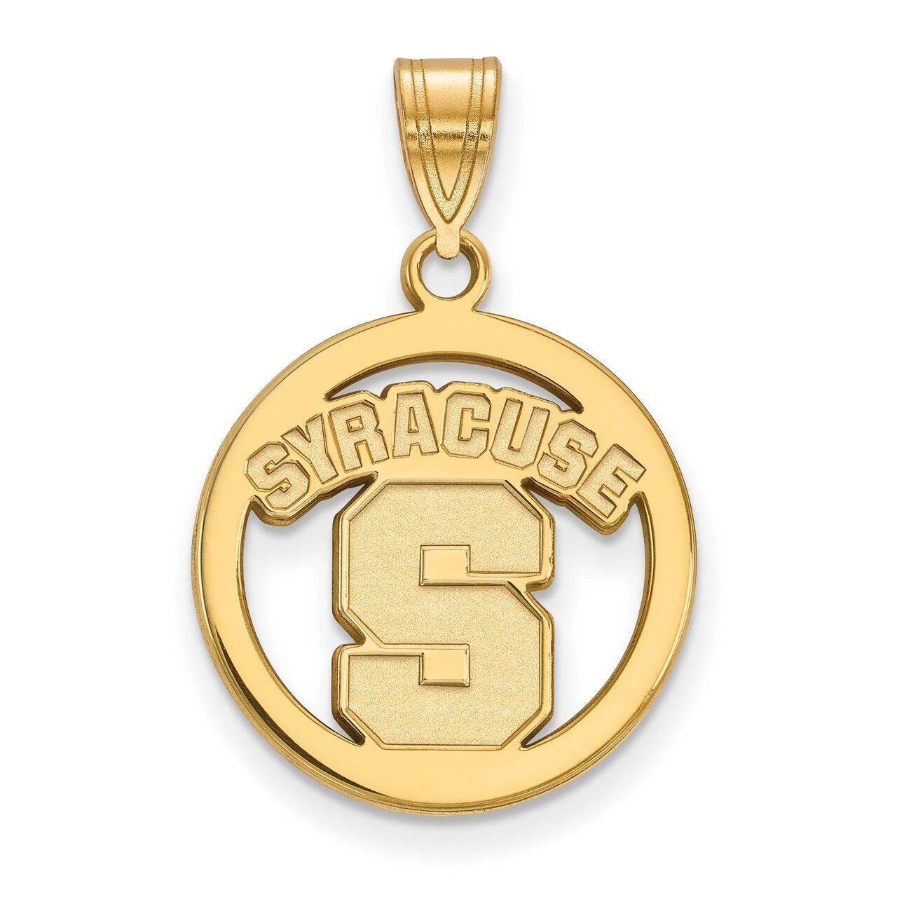 Syracuse University Sm Pendant in Circle Gold-plated Silver GP018SYU, MPN: GP018SYU, 886774922843