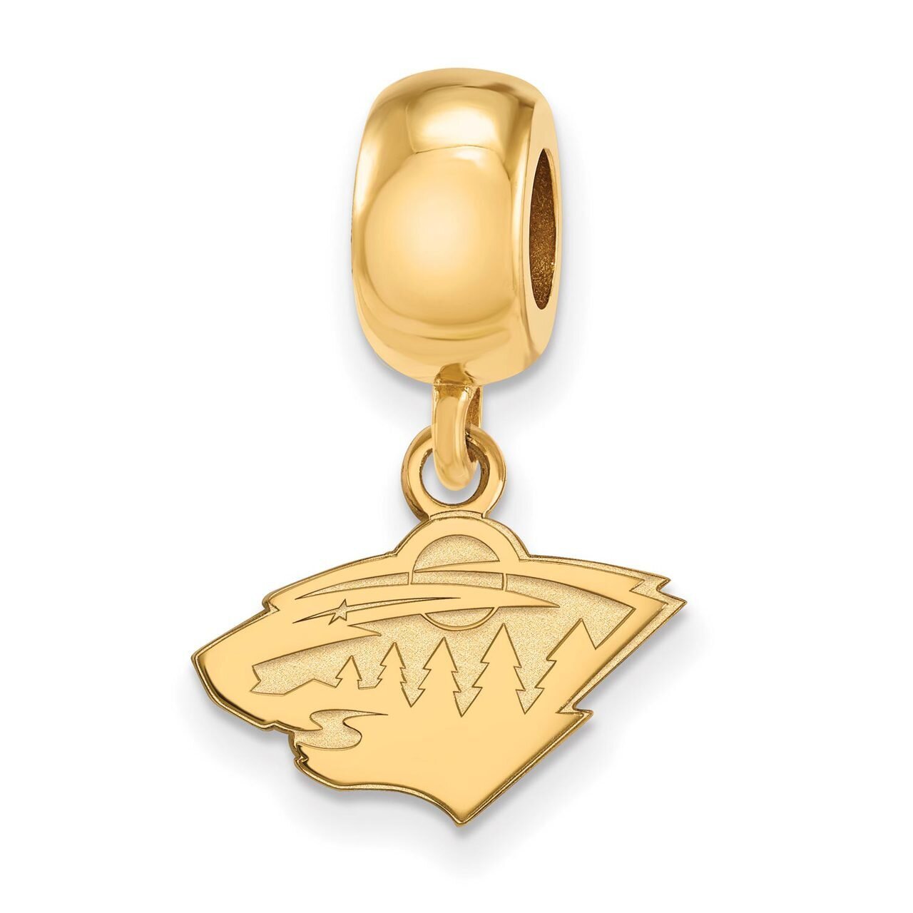 Minnesota Wild Bead Charm x-Small Dangle Gold-plated Silver GP018WIL, MPN: GP018WIL, 886774923246
