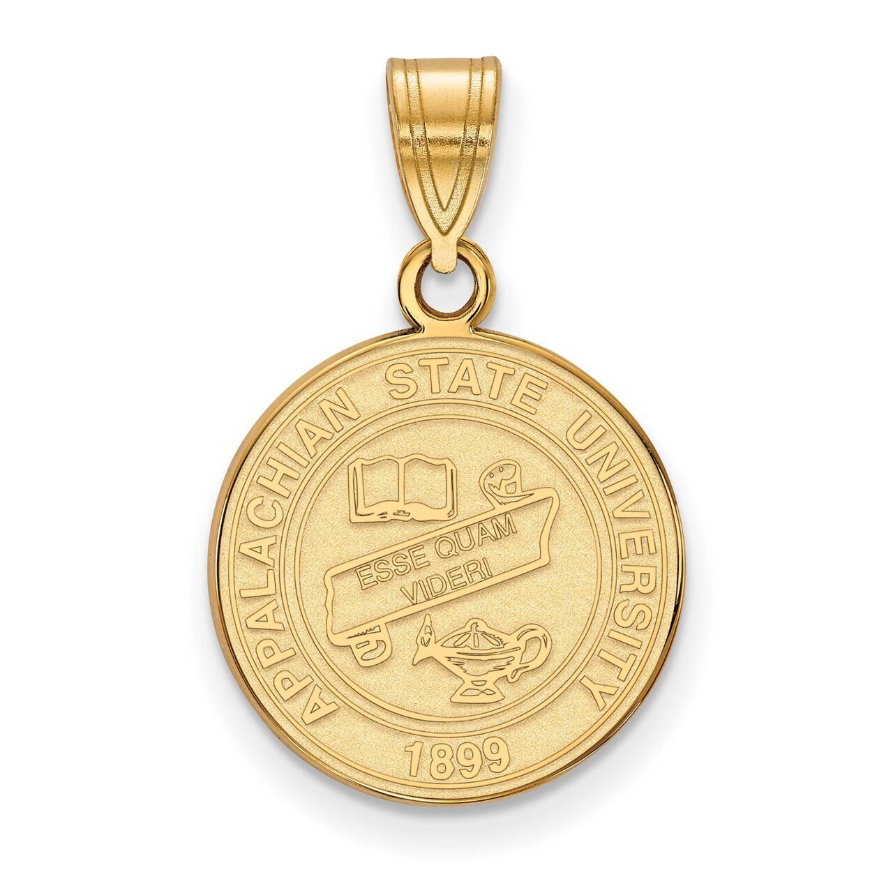 Appalachian State University Medium Crest Pendant Gold-plated Silver GP019APS