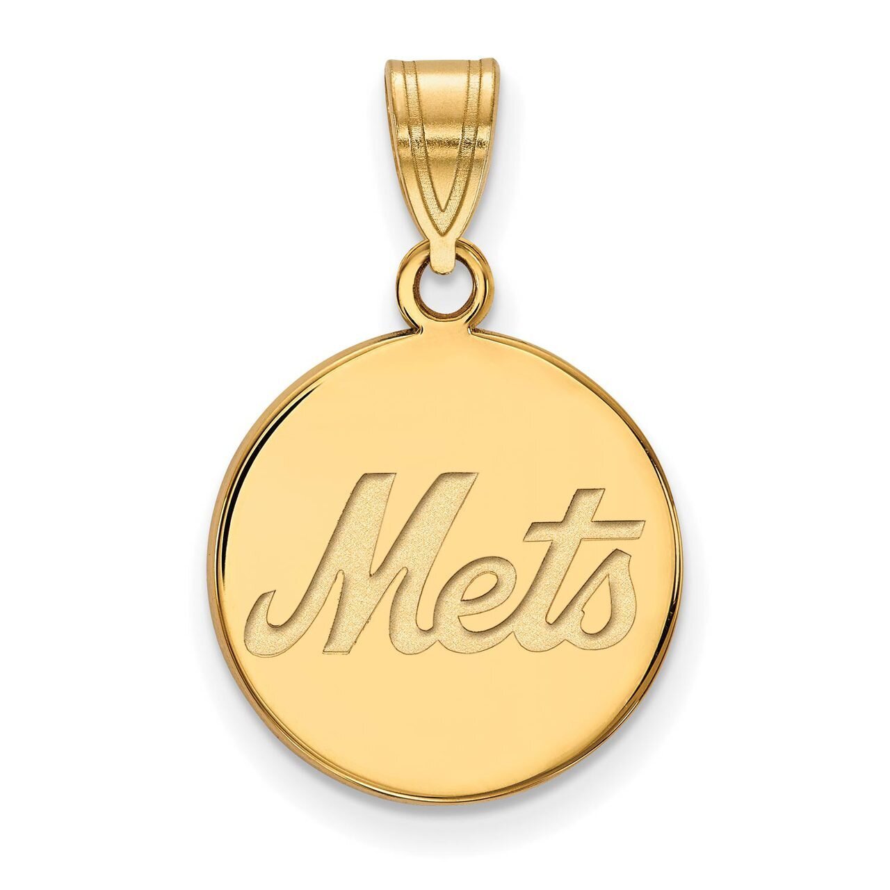 New York Mets Medium Disc Pendant Gold-plated Silver GP019MET, MPN: GP019MET, 886774923727